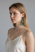Beautiful Turqouise Antiques Afghan tribal copper traditional gypsy earing